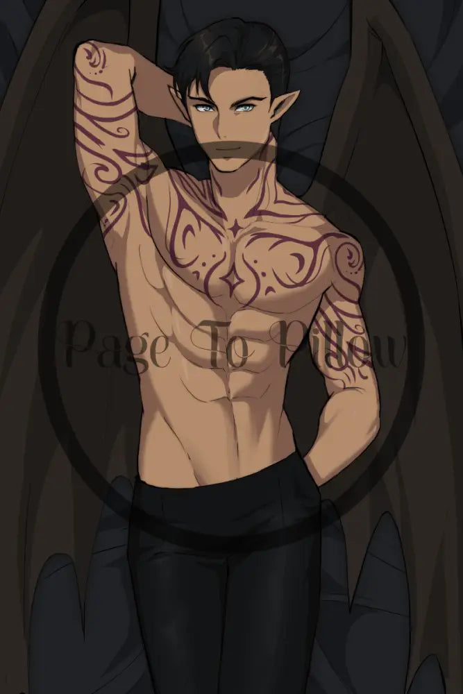 Rhysand / A Court of Thorns and Roses / Body Pillow Cover